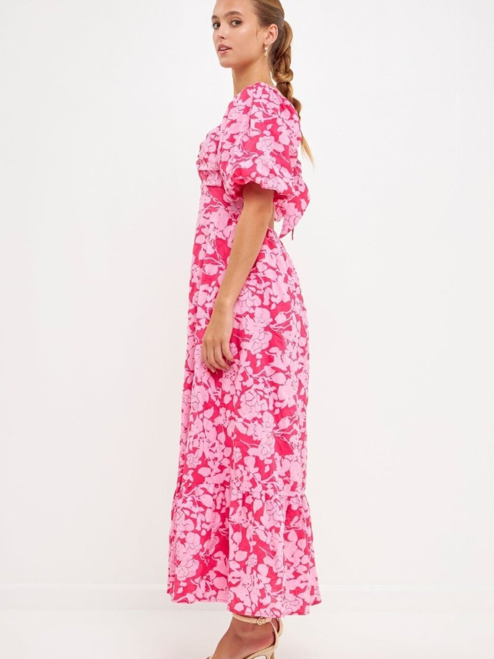 Like New- Free The Roses Floral Maxi Dress- Size Medium - Picture 2 of 6